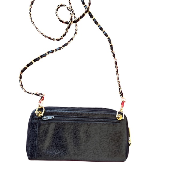 Converted CHANEL Black Caviar Leather Long Zippy Wallet - Picture 3 of 12